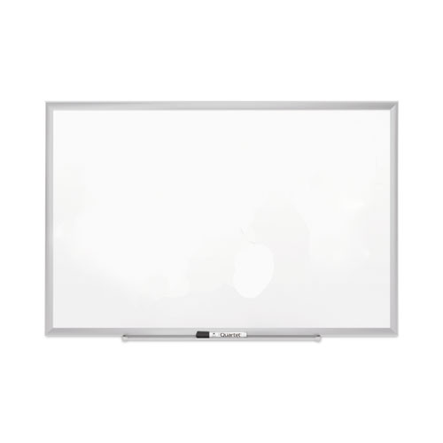 Classic Series Porcelain Magnetic Board, 36 X 24, White, Silver Aluminum Frame
