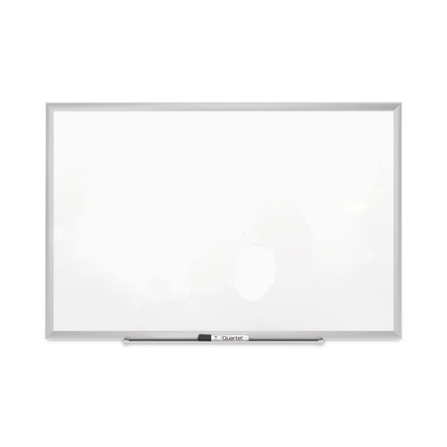 Classic Series Porcelain Magnetic Board, 60 X 36, White, Silver Aluminum Frame
