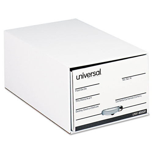 Economy Storage Drawer Files, Legal Files, White, 6/carton