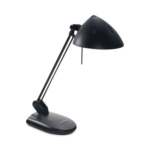 High-output Three-level Halogen Desk Lamp, 6.75w X 9d X 20.25h, Matte Black