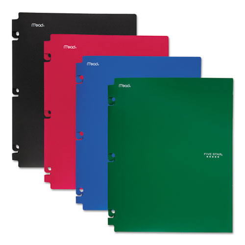 Snap-in Plastic Folder, 20-sheet Capacity, 11 X 8.5, Assorted, Snap Closure, 4/set