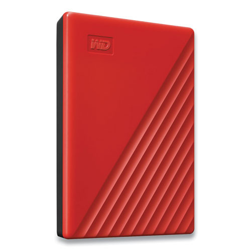 My Passport External Hard Drive, 2 Tb, Usb 3.2, Red