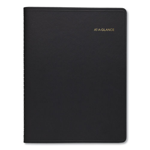 Weekly Vertical-column Appointment Book Ruled For Hourly Appointments, 8.75 X 7, Black Cover, 13-month (jan-jan): 2023-2024