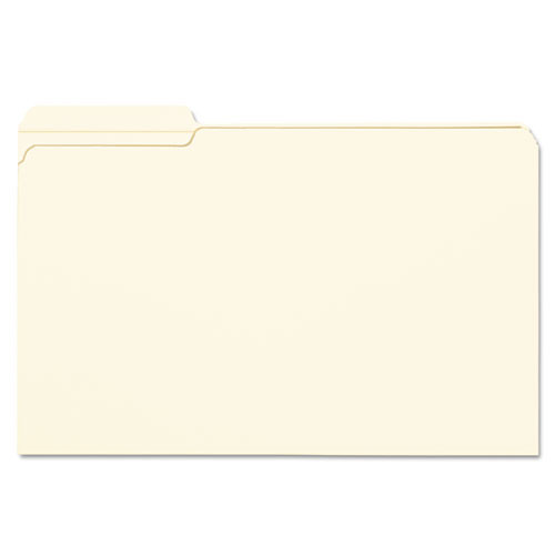 Reinforced Tab Manila File Folders, 1/3-cut Tabs: Left Position, Legal Size, 0.75" Expansion, 11-pt Manila, 100/box