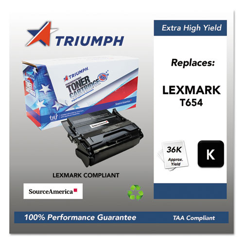 Toner,lex,t654,bk