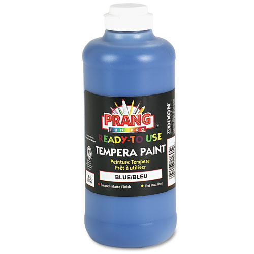 Ready-to-use Tempera Paint, Blue, 16 Oz Dispenser-cap Bottle