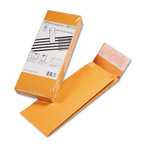Redi-strip Kraft Expansion Envelope, #14, Square Flap, Redi-strip Adhesive Closure, 5 X 11, Brown Kraft, 25/pack