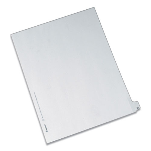 Preprinted Legal Exhibit Side Tab Index Dividers, Allstate Style, 10-tab, 26, 11 X 8.5, White, 25/pack
