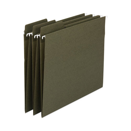 Fastab Hanging Folders, Letter Size, 1/3-cut Tabs, Standard Green, 20/box