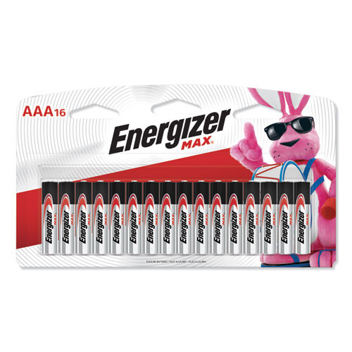 Max Alkaline Aaa Batteries, 1.5 V, 16/pack