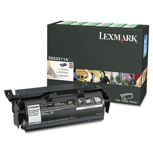 X654x11a Return Program Extra High-yield Toner, 36,000 Page-yield, Black