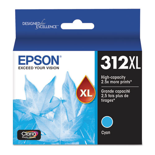T312xl220-s (312xl) Claria High-yield Ink, 830 Page-yield, Cyan