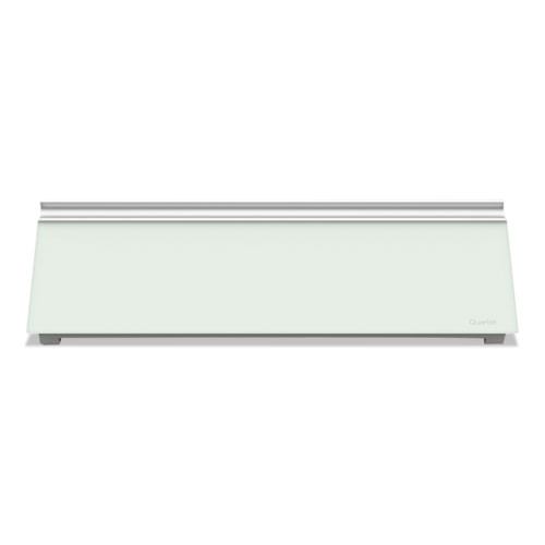 Glass Dry Erase Desktop Computer Pad, 18 X 6, White