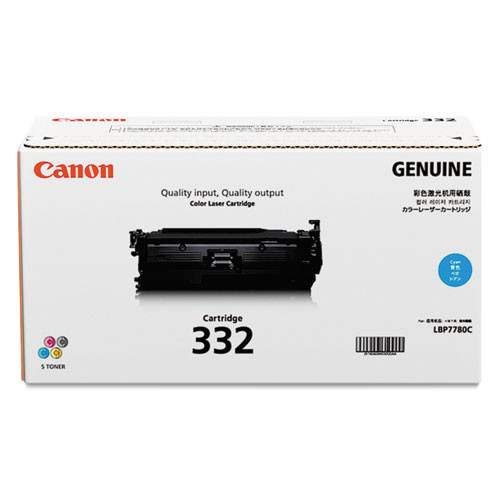 6262b012 (332) Toner, 6,400 Page-yield, Cyan