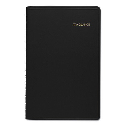 Daily Appointment Book With 15-minute Appointments, One Day/page: Mon To Sun, 8 X 5, Black Cover, 12-month (jan To Dec): 2023