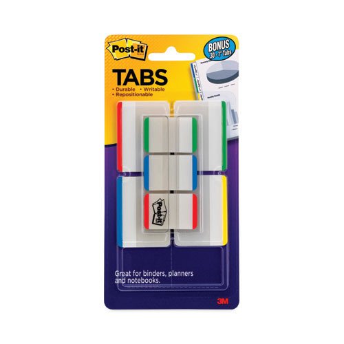Lined Tabs Value Pack, (66) 1/5-cut 1" Wide, (48) 1/3-cut 2" Wide, Assorted Colors And Sizes, 114/pack