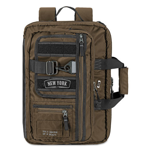 Zone Briefcase, Fits Devices Up To 15.6", Nylon, 4.25 X 17.5 X 17.5, Bronze