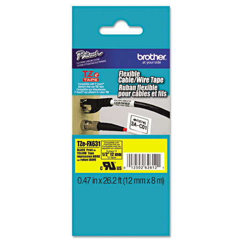 Label,1/2",bk On Yl