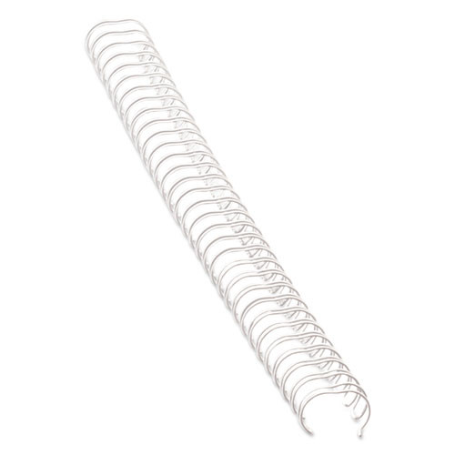Wire Bindings, 1/4" Diameter, 35 Sheet Capacity, White, 25/pack