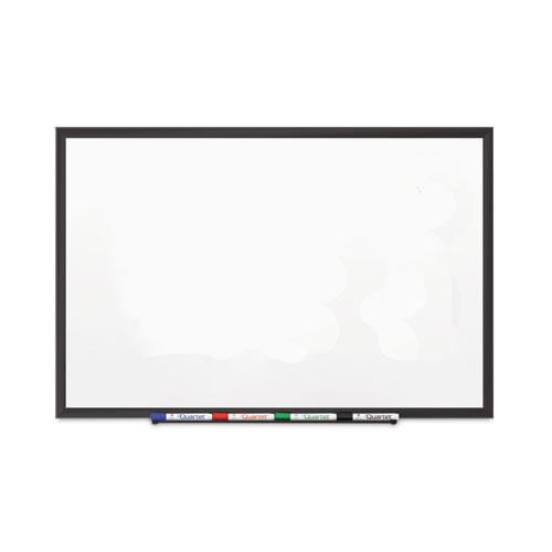 Classic Porcelain Magnetic Whiteboard, 60 X 36, Black Aluminum Frame