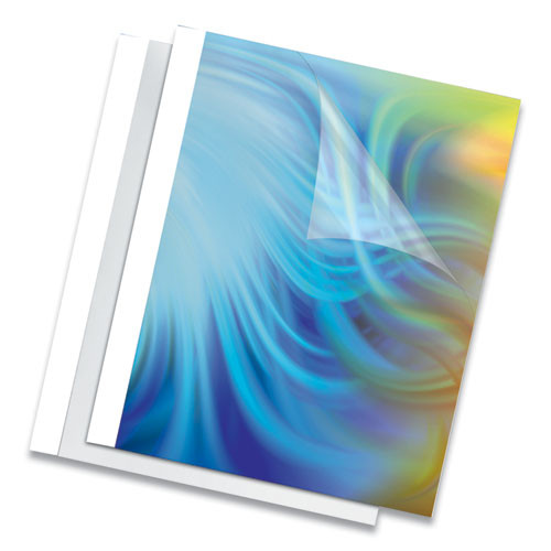 Thermal Binding System Presentation Covers, Clear, 16 To 30 Sheet Capacity, 11 X 8.5, Unpunched, 10/pack - FEL52220