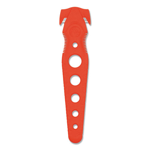 Safety Cutter, 1.2" Blade, 5.75" Plastic Handle, Red, 5/pack