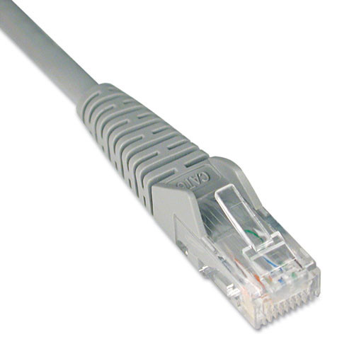 Cable,cat6,snglss,14ft,gy