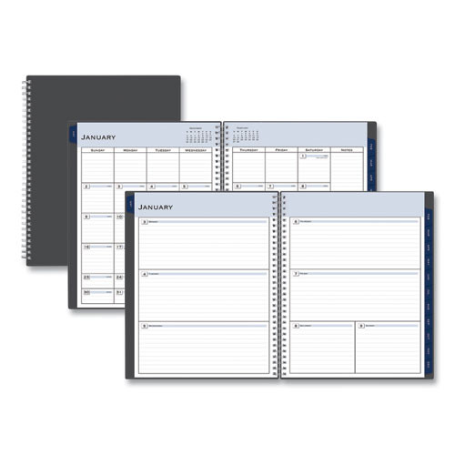 Passages Weekly/monthly Planner, 11 X 8.5, Charcoal Cover, 12-month (jan To Dec): 2023