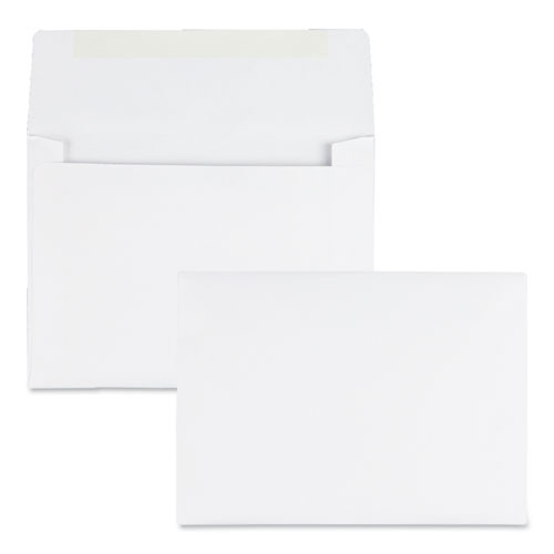 Greeting Card/invitation Envelope, A-6, Square Flap, Gummed Closure, 4.75 X 6.5, White, 500/box