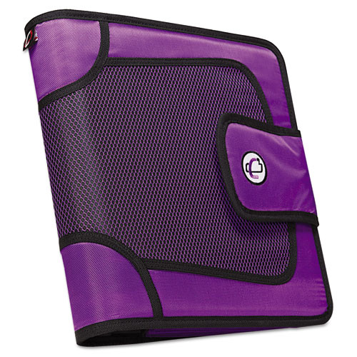 Premium Velcro Closure Binder, 3 Rings, 2" Capacity, 11 X 8.5, Purple