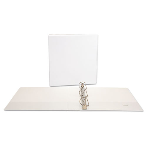 Slant D-ring View Binder, 3 Rings, 1.5" Capacity, 11 X 8.5, White, 4/pack