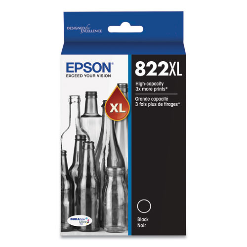 T822xl120-s (t822xl) Durabrite Ultra High-yield Ink, 1,100 Page-yield, Black