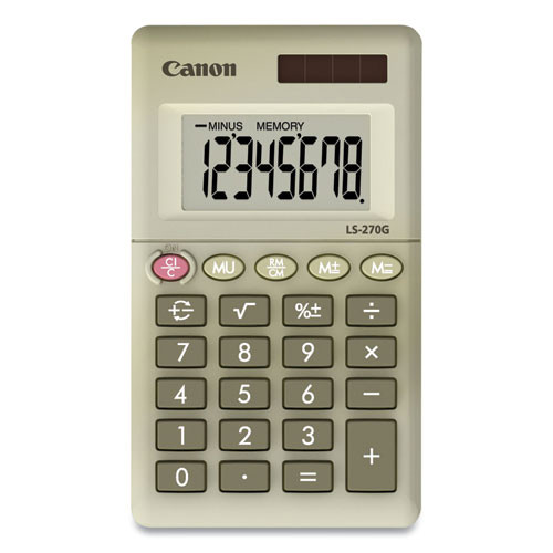 Ls-270g Pocket Calculator, 8-digit Lcd