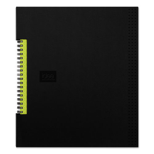 Idea Collective Professional Wirebound Hardcover Notebook, 1 Subject, Medium/college Rule, Black Cover, 11 X 8.5, 80 Sheets