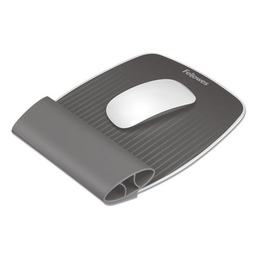 I-spire Wrist Rocker Mouse Pad With Wrist Rest, 7.81 X 10, Gray
