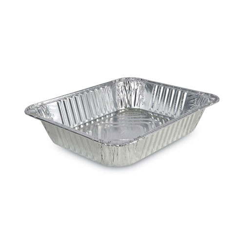 Aluminum Steam Table Pans, Half-size Deep128 Oz., 2.56" Deep, 10.38 X 12.75, 100/carton