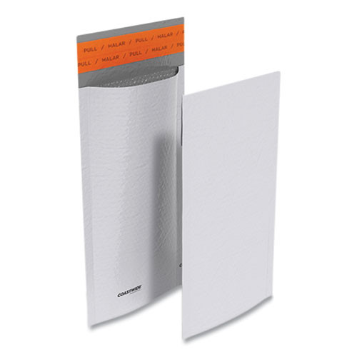Self-sealing Poly Bubble Mailer, #00, Bubble Cushion, Self-adhesive Closure, 5.75 X 9, White, 250/pack