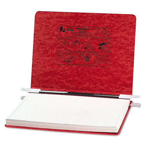 Presstex Covers With Storage Hooks, 2 Posts, 6" Capacity, 12 X 8.5, Executive Red