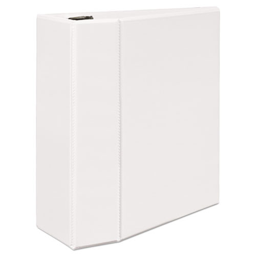 Durable View Binder With Durahinge And Ezd Rings, 3 Rings, 5" Capacity, 11 X 8.5, White, (9901)