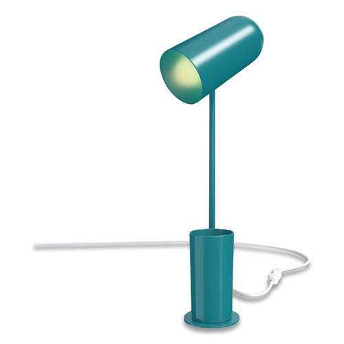 Lamp,us,desk,17",h,teal