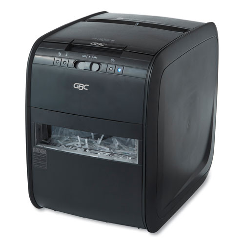 Stack-and-shred 80x Auto Feed Cross-cut Shredder, 80 Auto/6 Manual Sheet Capacity