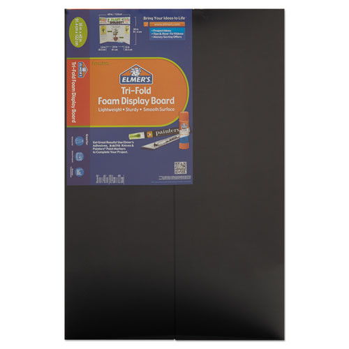Cfc-free Polystyrene Foam Premium Display Board, 24 X 36, Black, 12/carton