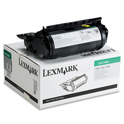 12a7460 Return Program Toner, 5,000 Page-yield, Black