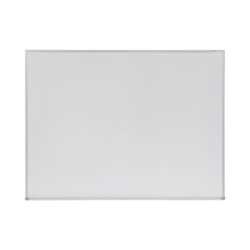 Dry Erase Board, Melamine, 48 X 36, Satin-finished Aluminum Frame