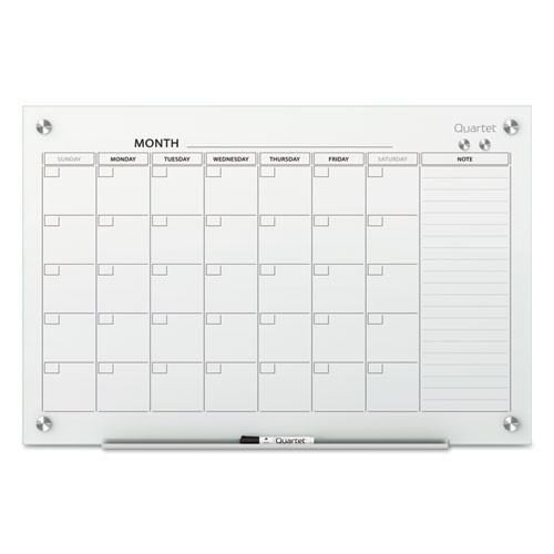 Infinity Magnetic Glass Calendar Board, 48 X 36