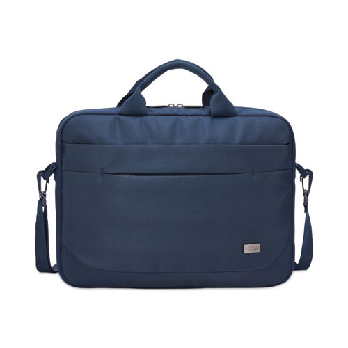 Advantage Laptop Attache, Fits Devices Up To 15.6", Polyester, 16.1 X 2.8 X 13.8, Dark Blue