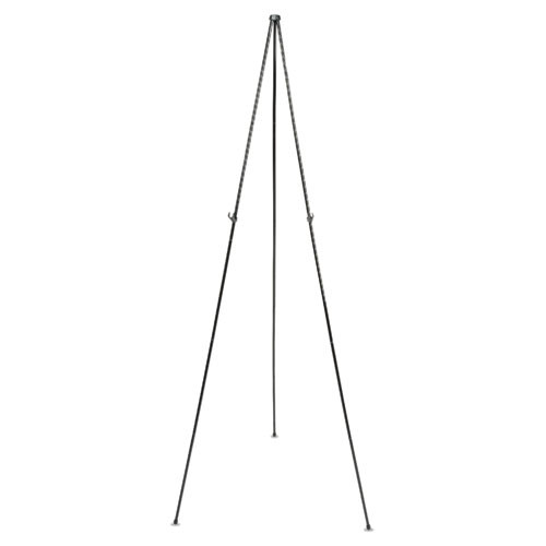 Full Size Instant Easel, 62.38" Maximum Height, Steel, Black