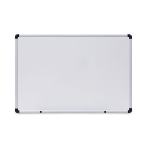 Dry Erase Board, Melamine, 36 X 24, White, Black/gray Aluminum/plastic Frame