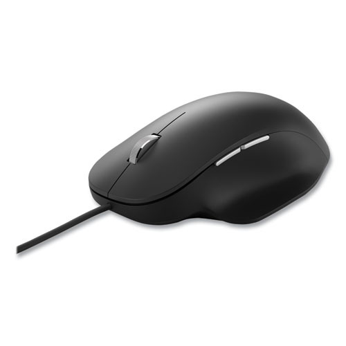 Ergonomic Wired Mouse, Usb, Right Hand Use, Black
