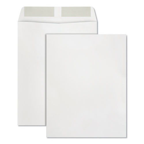 Catalog Envelope, 24 Lb Bond Weight Paper, #13 1/2, Square Flap, Gummed Closure, 10 X 13, White, 250/box - QUA41688